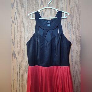 Black and Red Maxi Dress